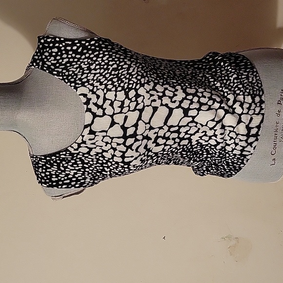 JONES New York NY Collection Black & White Cardigan Twin Sweater Set, Size PS - Picture 7 of 10